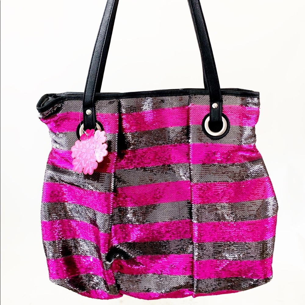 Sequin Striped Purse